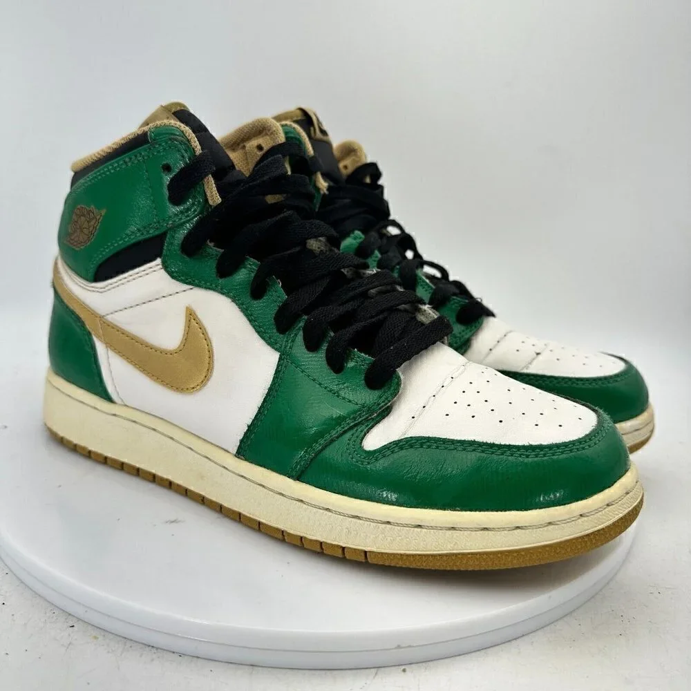 Nike Air Jordan 1 I Retro High Celtics GS Size 7Y 575441 315 Clover Gold Green